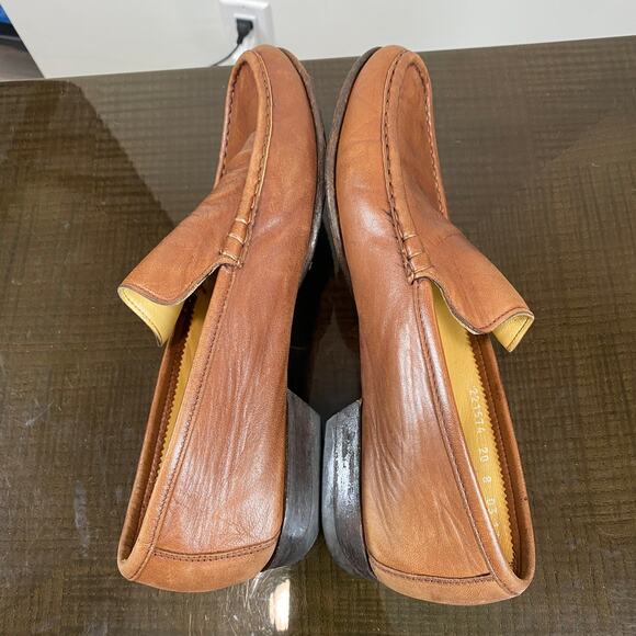 Moreschi Leather Loafers Slip On Shoes Men's 8 Made in Italy - Picture 6 of 10